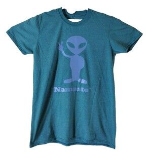 Boho Alien Men's T-Shirt S Green "Namaste" Boho Hippie Alien Streetwear